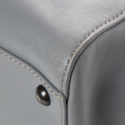 Fendi Vitello Suede Medium Peekaboo Iconic Satchel Grigio Chiaro 17 of 20
