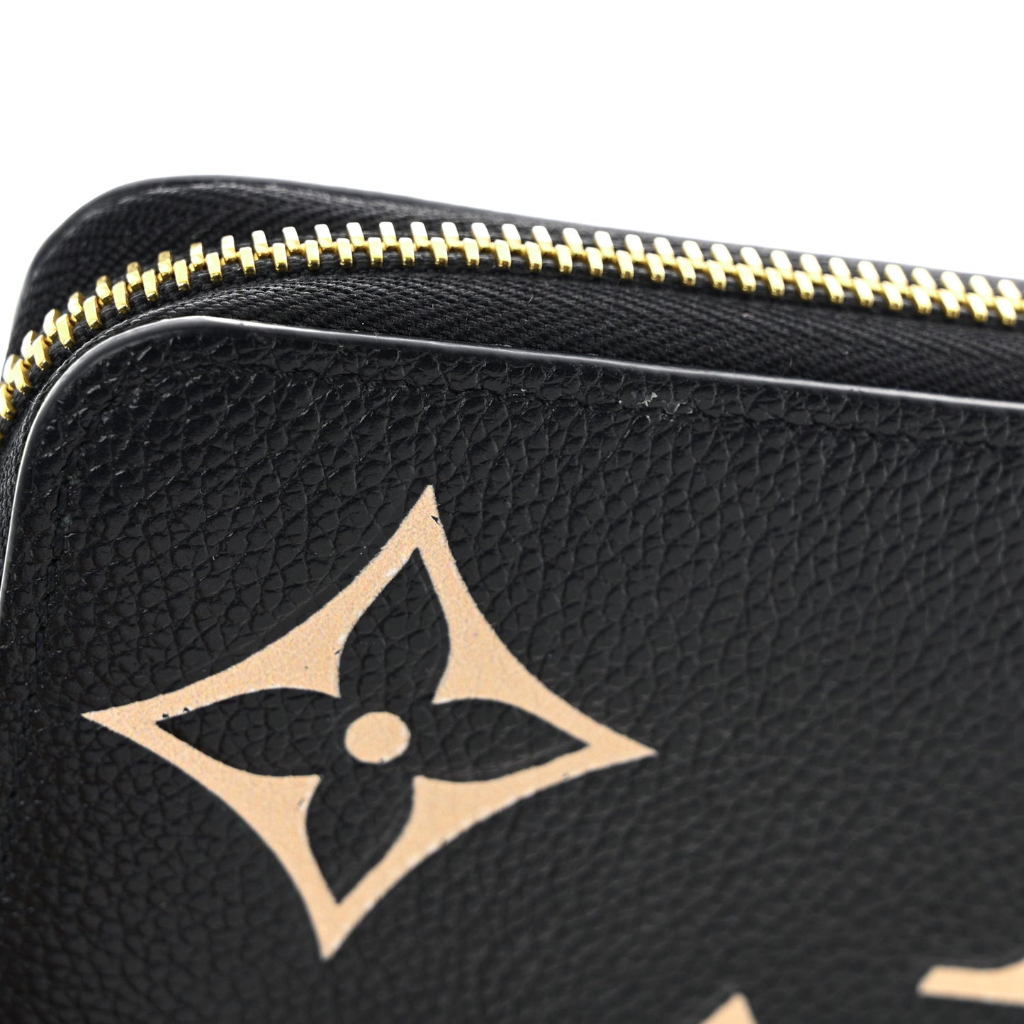 Empreinte Monogram Giant Zippy Wallet Black Beige