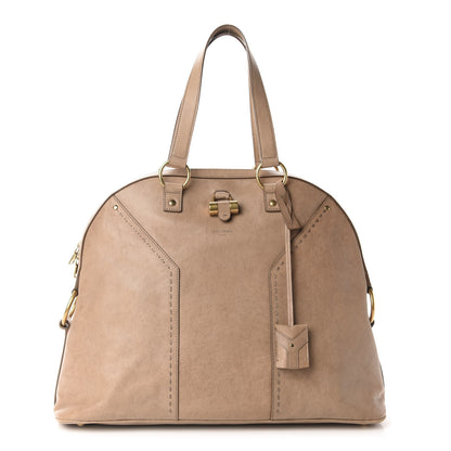 Saint Laurent Calfskin Oversized Muse Beige 1 of 10