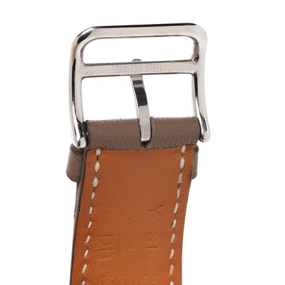 Hermes Swift 38mm Apple Watch Double Tour Band Etoupe 6 of 7