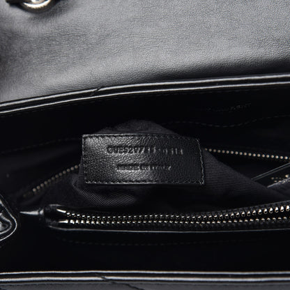 Saint Laurent Calfskin Y Quilted Monogram Medium Loulou Satchel Black 6 of 8