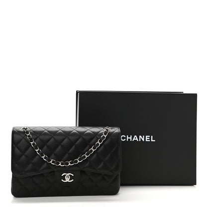Chanel Caviar Quilted Jumbo Double Flap Black 11 of 11