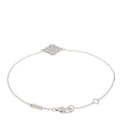 Van Cleef & Arpels 18K White Gold Diamond Sweet Alhambra Bracelet 2 of 5