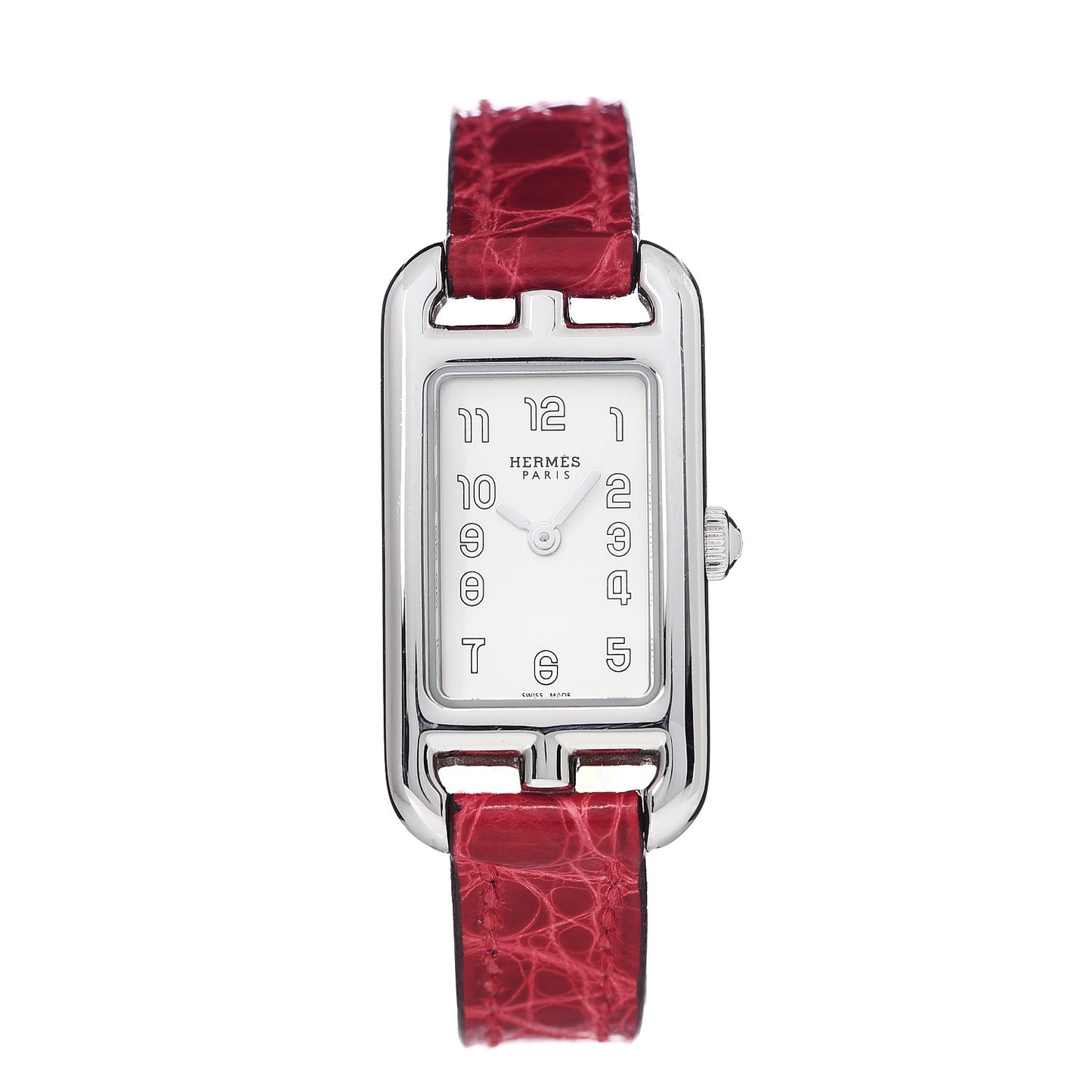 Stainless Steel Alligator 17mm Nantucket Quartz Watch Braise