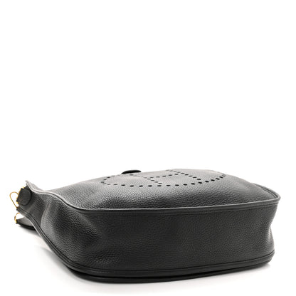 Hermes Taurillon Clemence Evelyne III GM Black 5 of 10