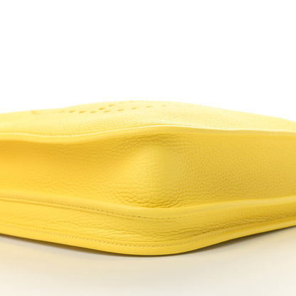 Hermes Taurillon Clemence Evelyne III PM Lime 8 of 10