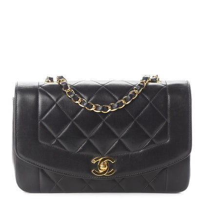 Chanel Lambskin Quilted Small Single Flap Black 1 of 9