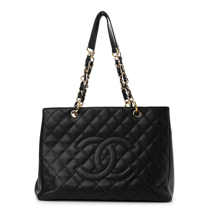 Chanel Caviar Quilted Grand Shopping Tote GST Black 1 of 10