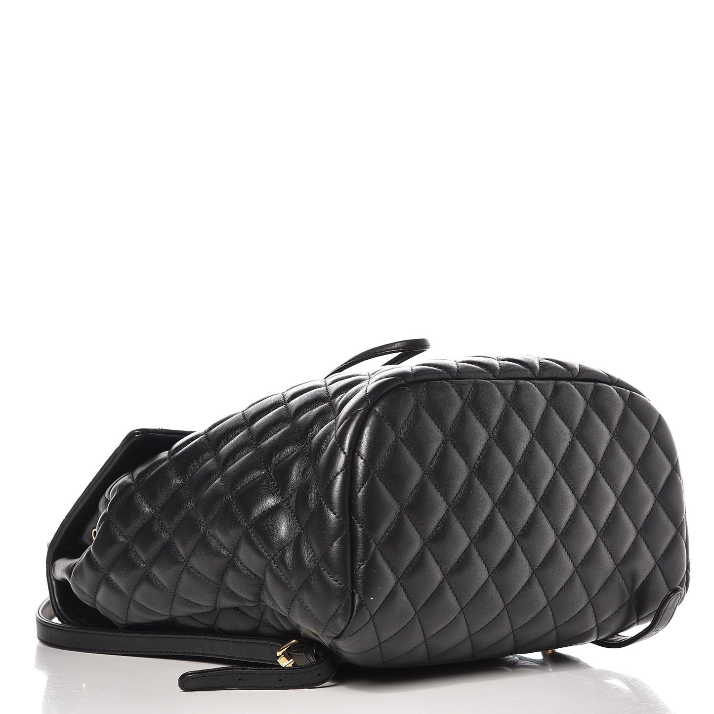Calfskin Quilted Large Urban Spirit Backpack Black