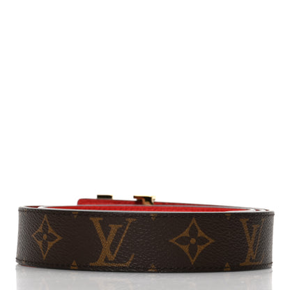 Louis Vuitton Monogram 30mm LV Initiales Reversible Belt 80 32 Coquelicot 2 of 5