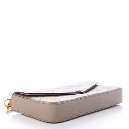 Louis Vuitton Empreinte Pochette Felicie Chain Wallet Tourterelle 5 of 11