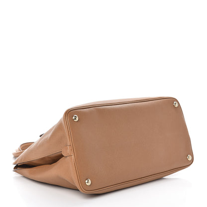 Prada Saffiano Cuir Open Promenade Tote Caramel 4 of 8