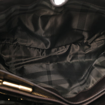 Burberry Calfskin Quilted Baby Beaton Dark Brown 5 of 10