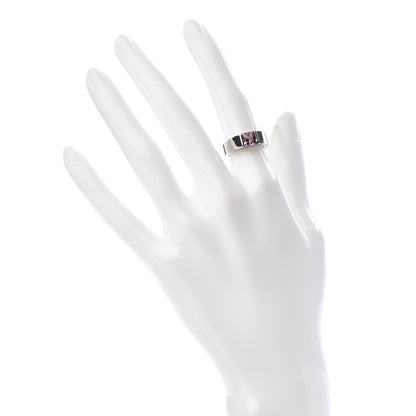 Cartier 18K White Gold Pink Tourmaline Tank Ring 48 4.5 2 of 5