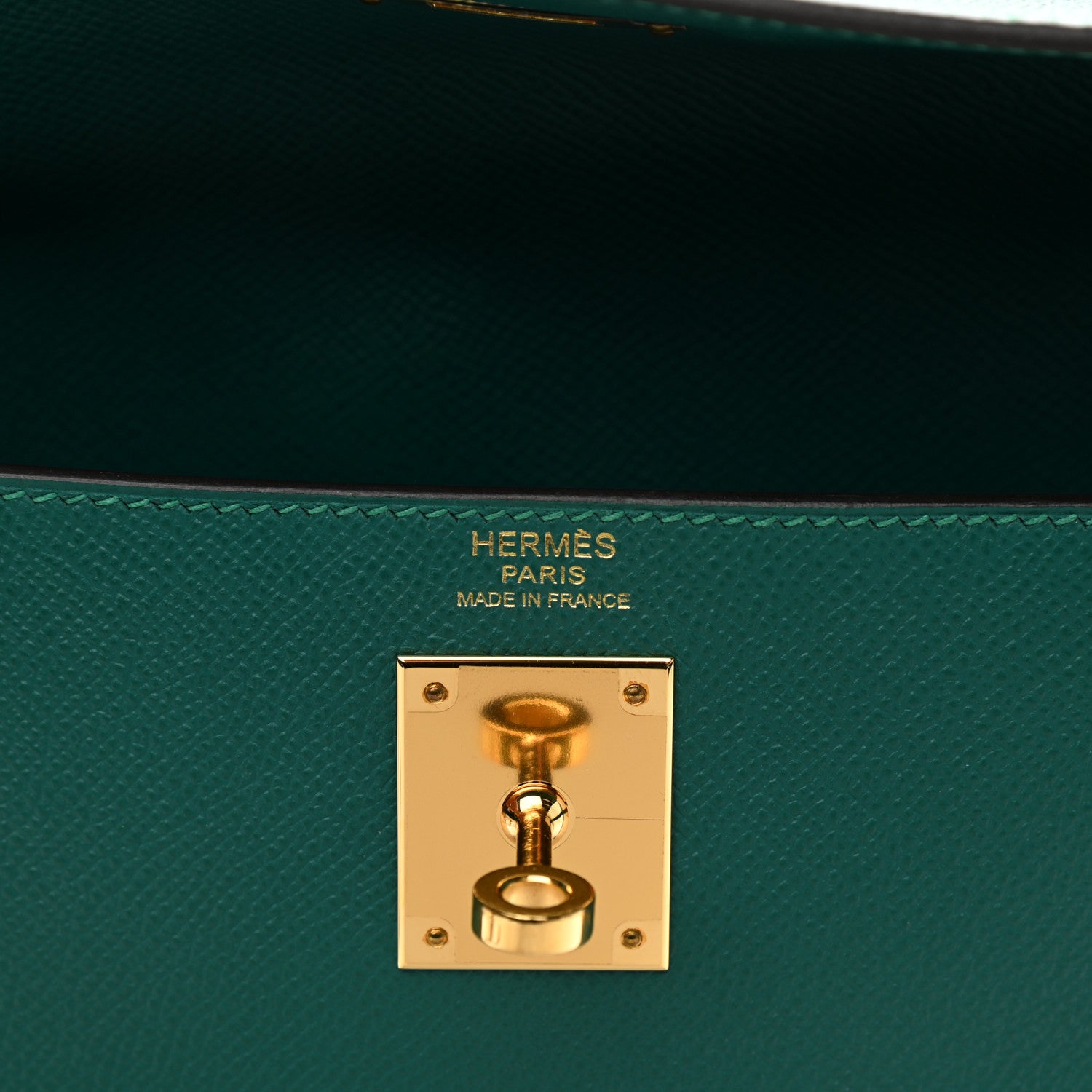 Hermes Epsom Kelly Sellier 32 Malachite 6 of 14