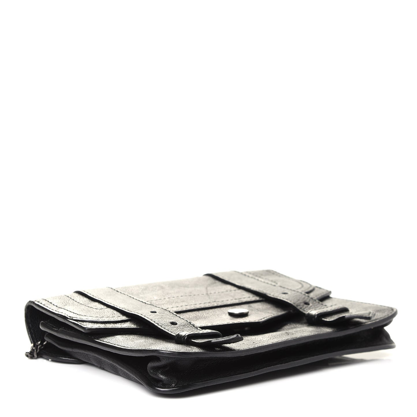 Lambskin PS1 Large Chain Wallet Black