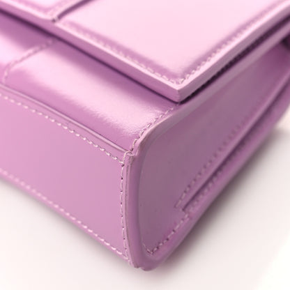 Balenciaga Shiny Box Calfskin Tonal B Hourglass Stretch Sling Shoulder Bag Lilac 10 of 10