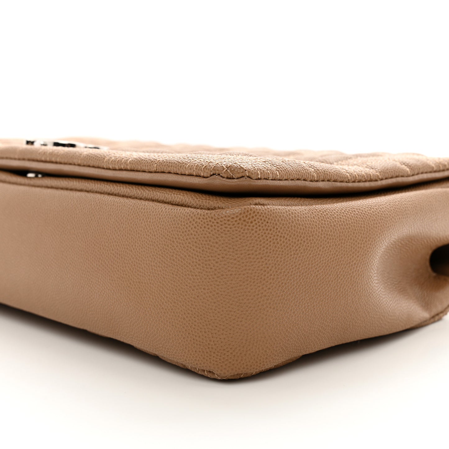 Lambskin Quilted Medium Lola Bag Camel
