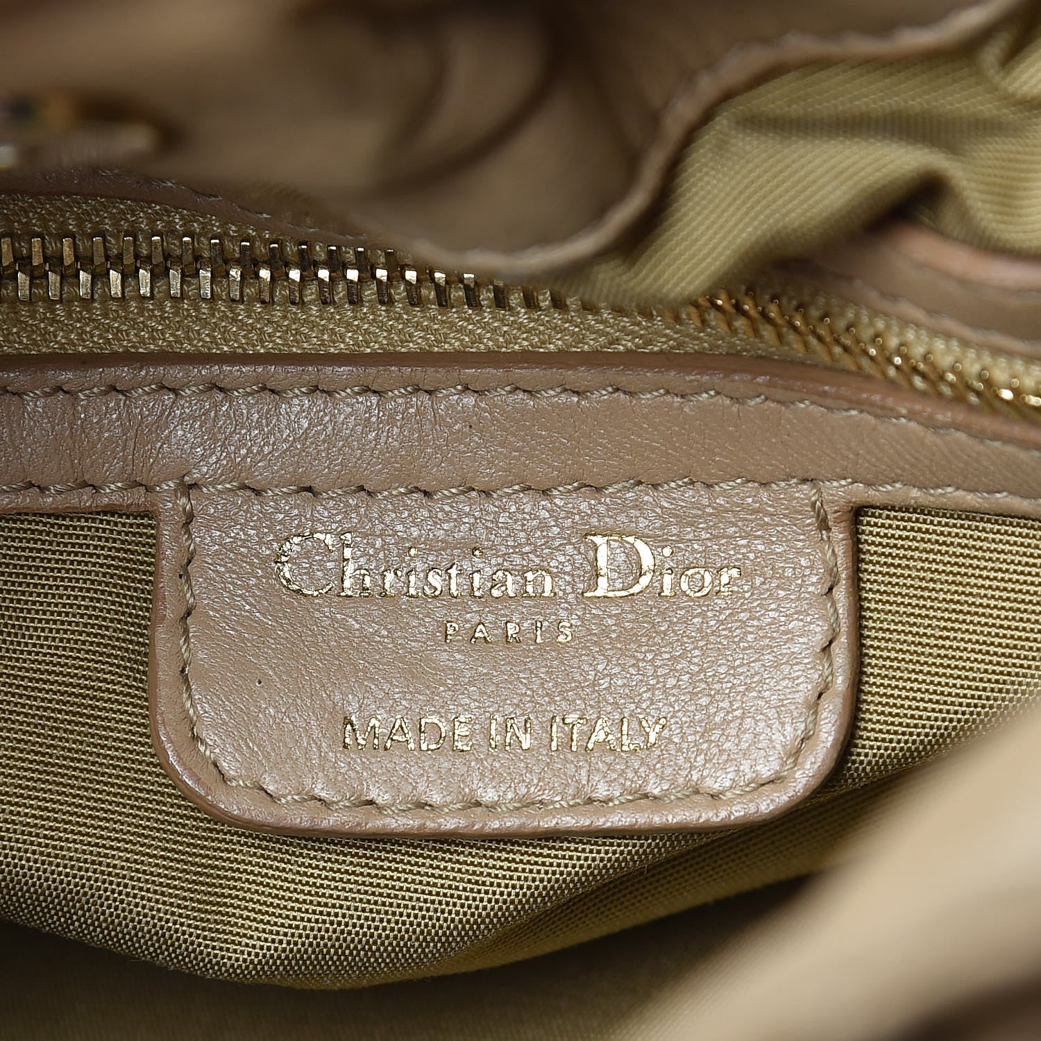 Christian Dior Lambskin Cannage Medium Le Trente Tote Beige 6 of 18