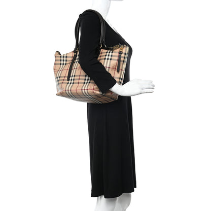 Burberry Haymarket Check Small Salisbury Tote Chocolate 2 of 11