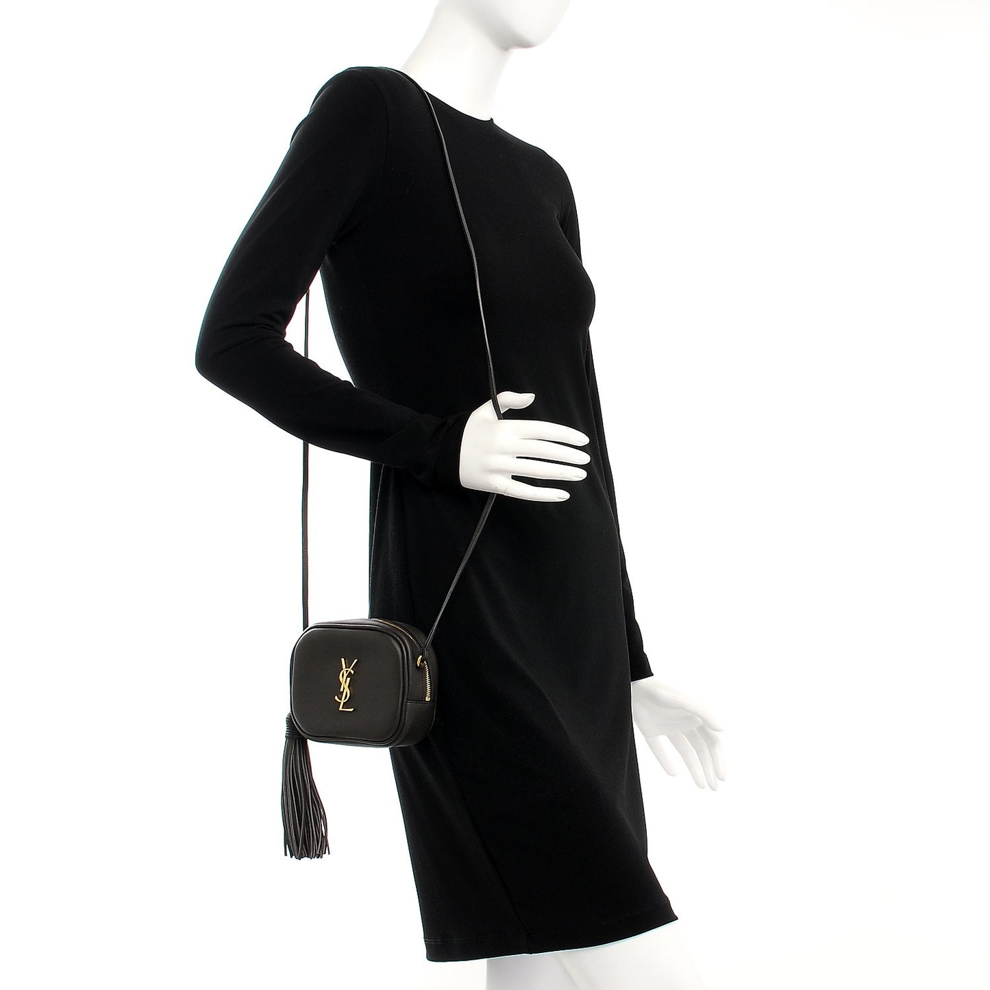 Calfskin Monogram Blogger Bag Dark Grey