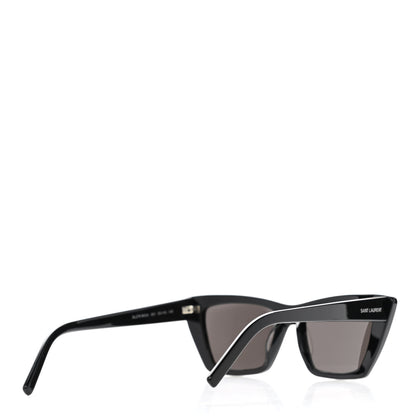 Saint Laurent Acetate Mica Cat Eye Sunglasses SL 276 Black 4 of 8