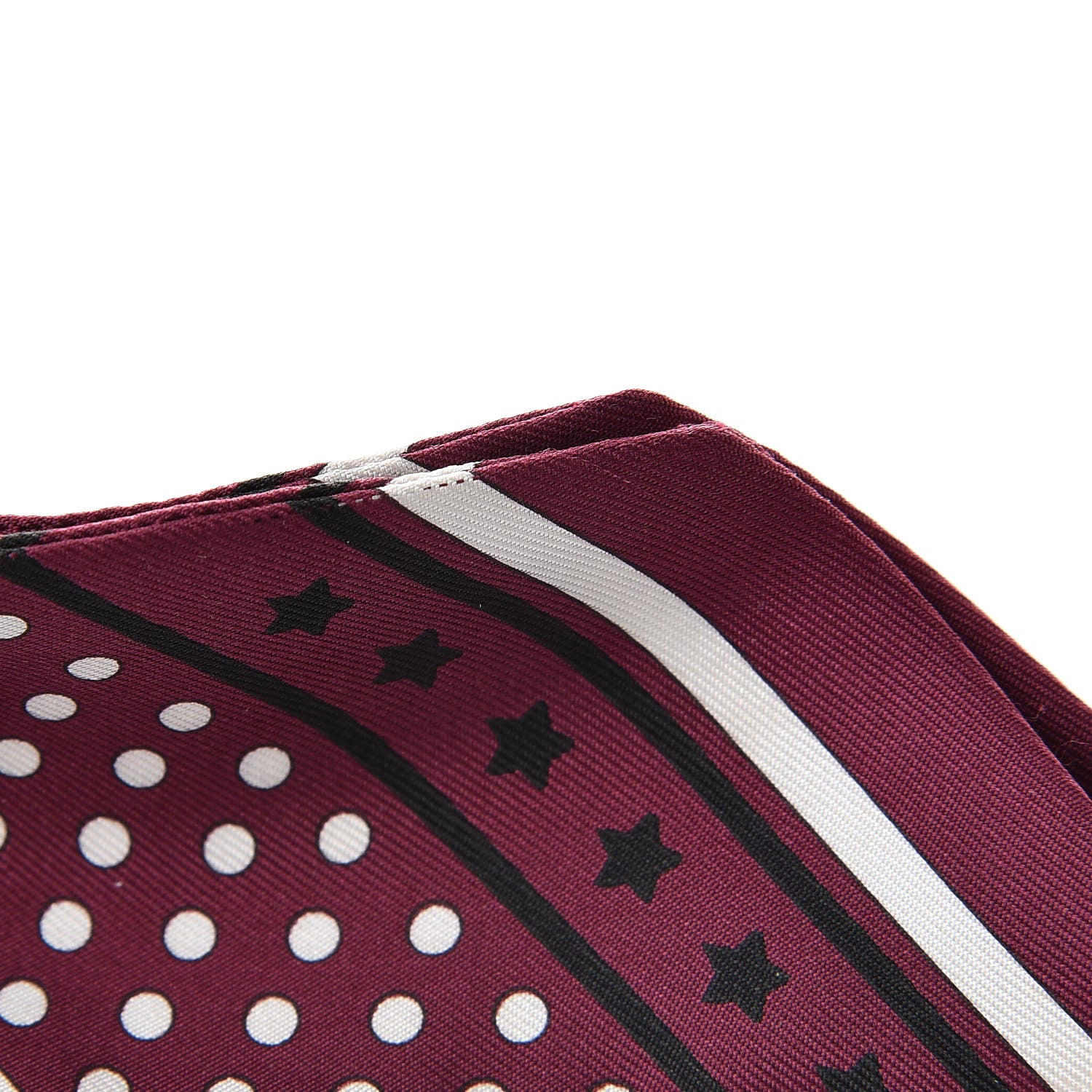 Hermes Silk Les Flacons Bandana Twilly Prune Black White 8 of 8