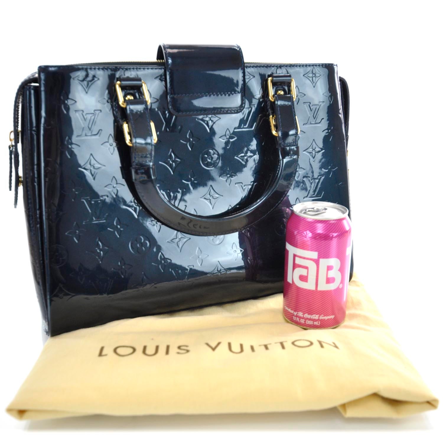 Louis Vuitton Vernis Melrose Avenue Blue Nuit 3 of 10