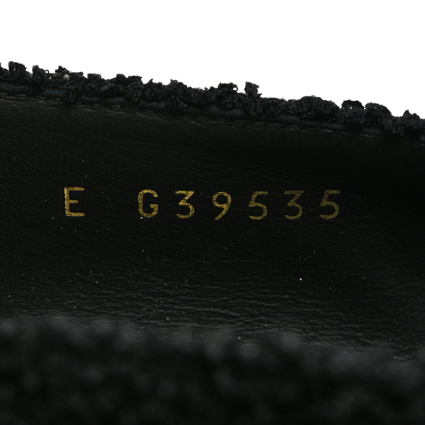 Tweed Patent Calfskin Pumps 37.5 Black