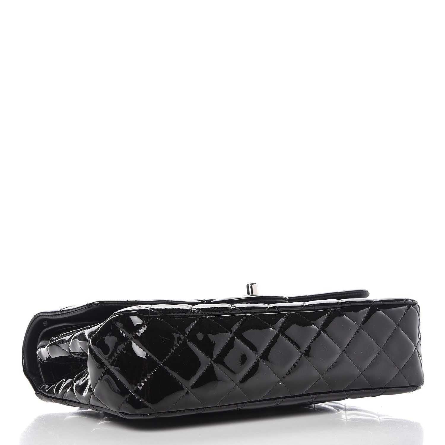 Chanel Patent Quilted Medium Double Flap Black 5 of 9