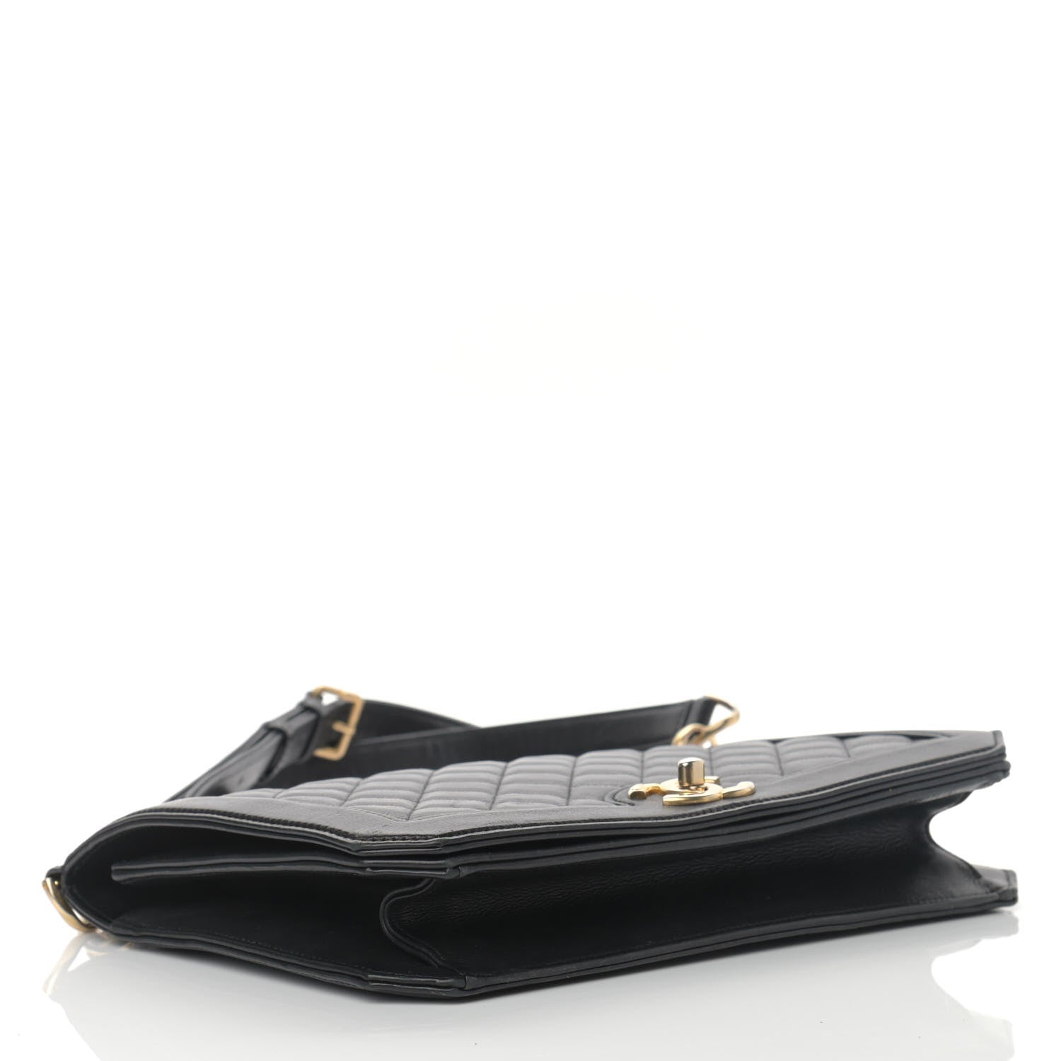 Chanel Lambskin Quilted Flap Shoulder Bag Black 4 of 15