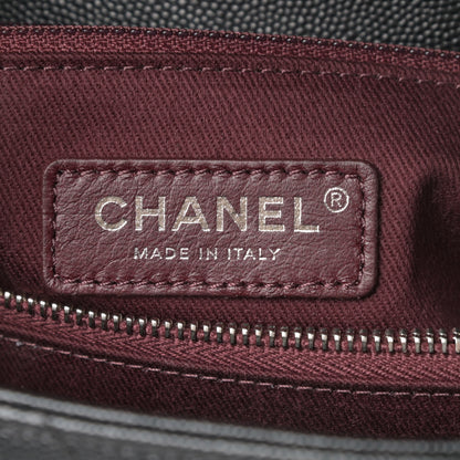 Chanel Caviar Chevron Quilted Small Coco Handle Flap Black 6 of 11