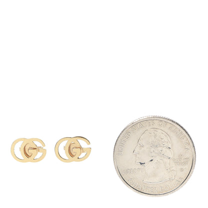 Gucci 18K Yellow Gold GG Tissue Stud Earrings 2 of 4