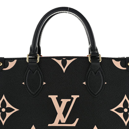 Louis Vuitton Empreinte Monogram Giant Onthego PM Black Beige 7 of 10