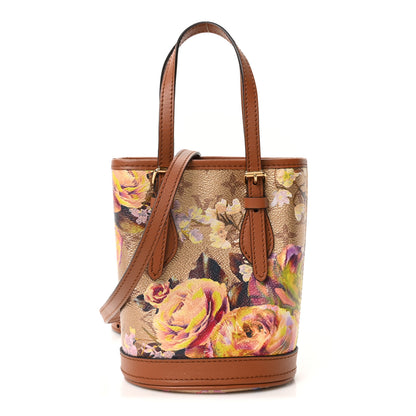 Louis Vuitton Metallic Monogram LV Garden Nano Bucket Bag Gold 1 of 9