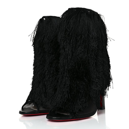 Christian Louboutin Rete Nappa Zaza Twist 100 Booties 38.5 Black 3 of 7