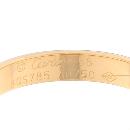 Cartier 18K Yellow Gold 3.5mm LOVE Wedding Band Ring 58 8.5 4 of 5