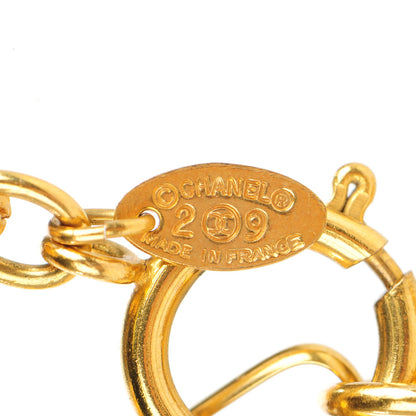 Chanel CC Long Necklace Gold 4 of 5