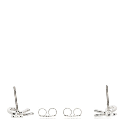 Tiffany Sterling Silver Bow Earrings 3 of 4