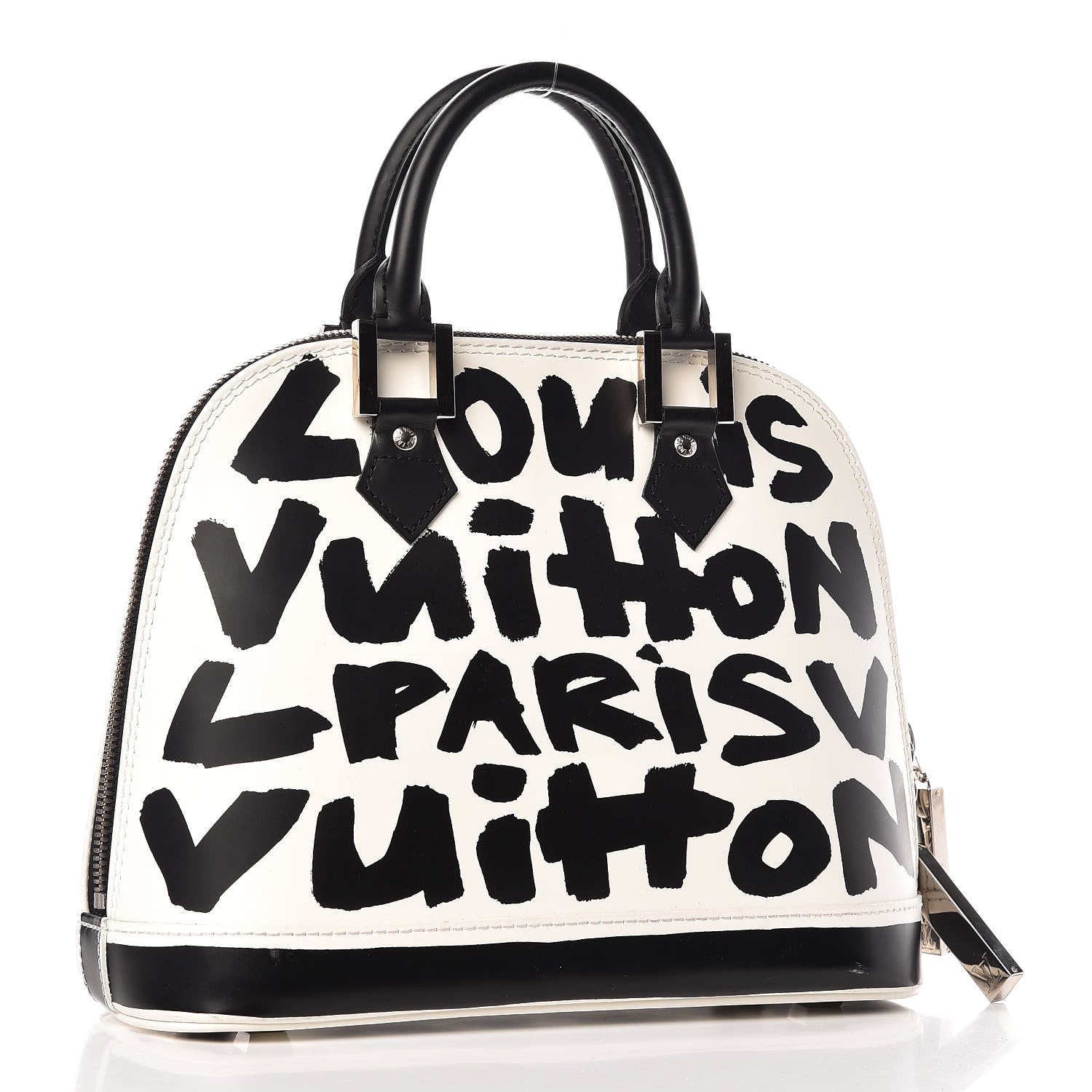 Louis Vuitton Graffiti Alma MM Black 3 of 12