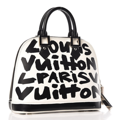 Louis Vuitton Graffiti Alma MM Black 3 of 12