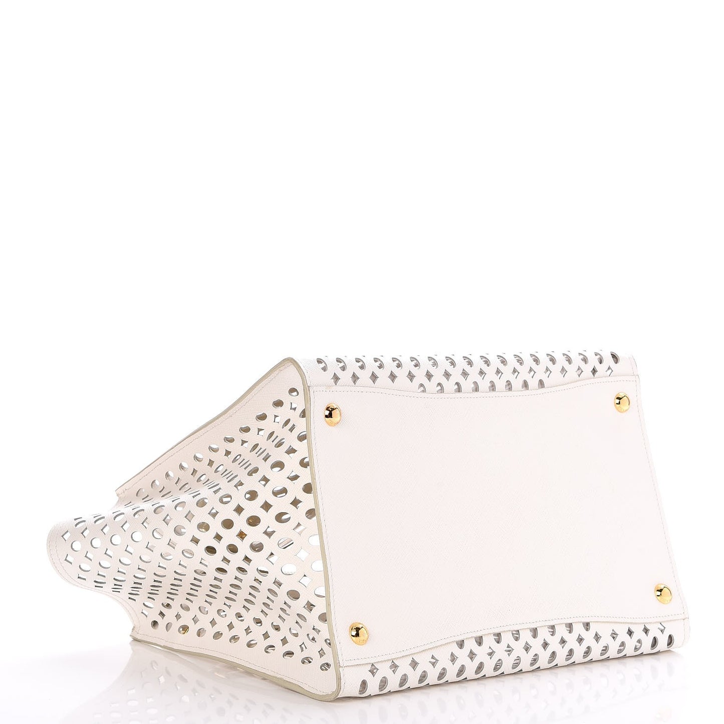 Saffiano Perforated Tote Talco