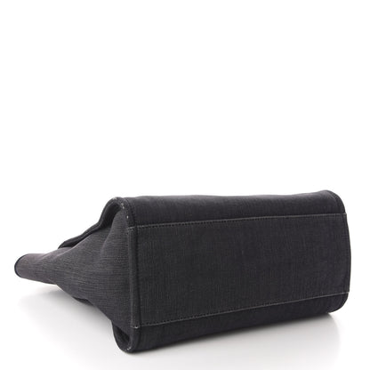 Chanel Denim Medium Deauville Tote Dark Blue 4 of 17