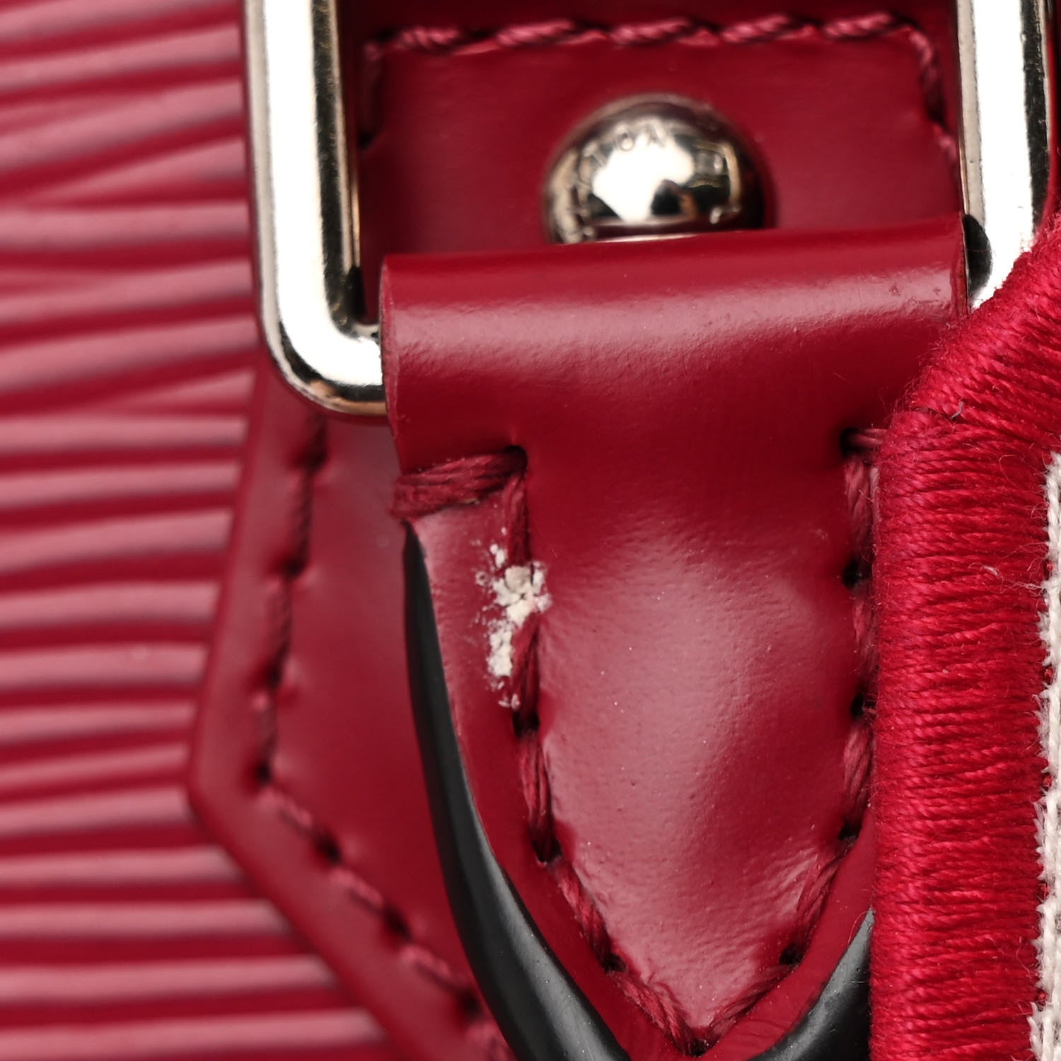 Louis Vuitton Epi Jacquard Alma BB Raspberry 11 of 12