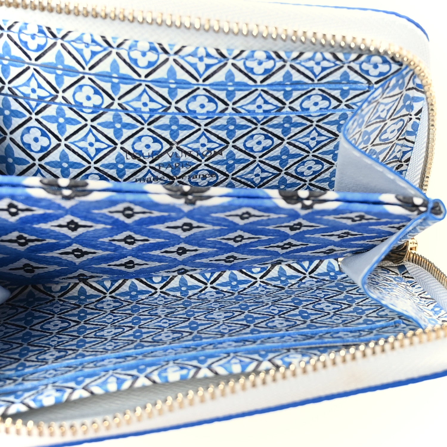 Louis Vuitton Monogram Giant By The Pool Zippy Coin Purse Blue 5 of 6