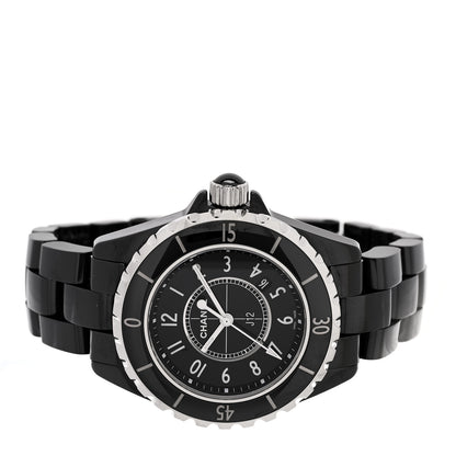 Chanel Stainless Steel Ceramic 33mm J12 Quartz Watch Black 2 of 4