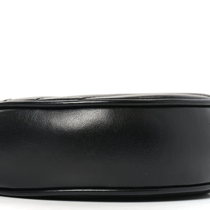 Saint Laurent Calfskin Matelasse Chevron Round Vinyle Camera Bag Black 9 of 11