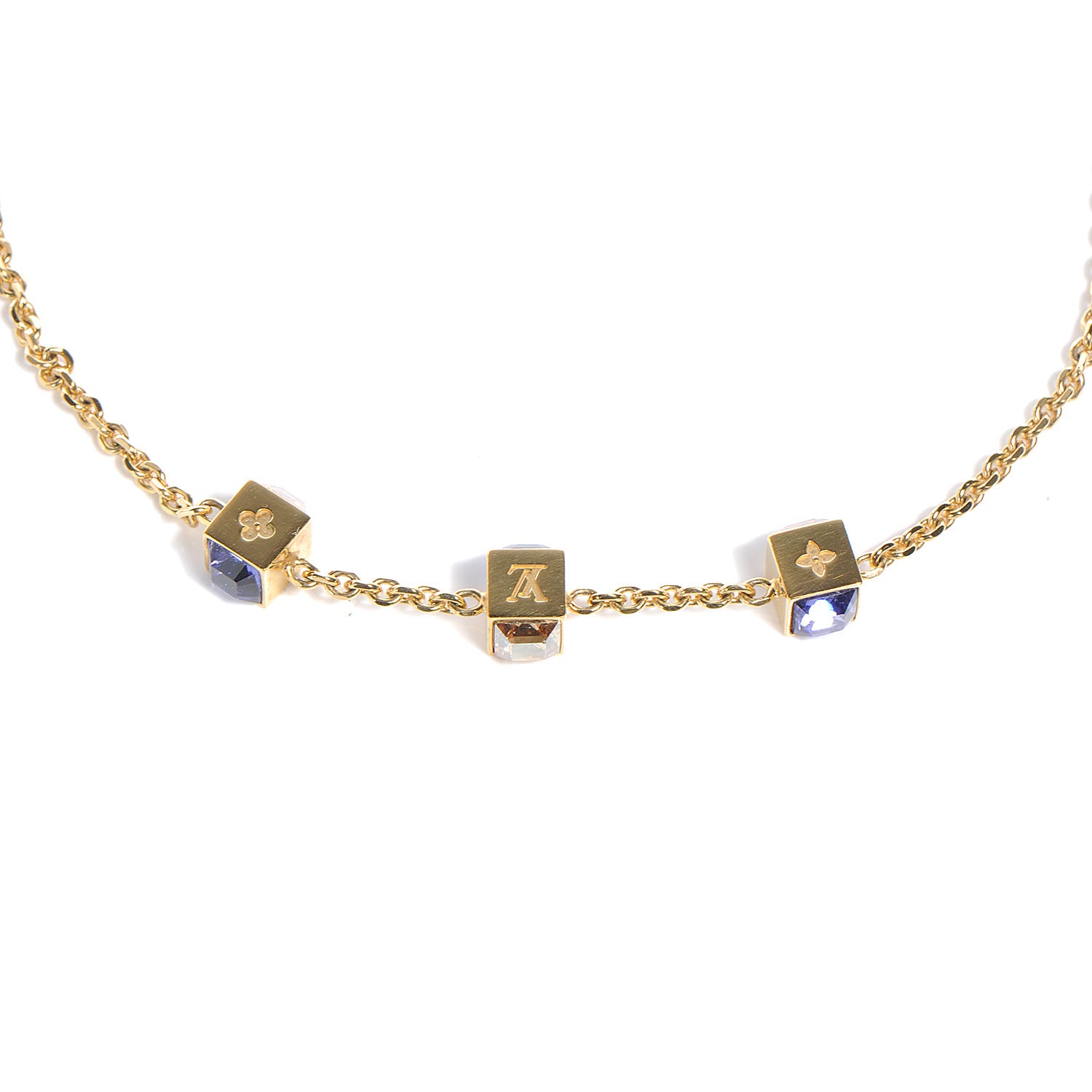 Louis Vuitton Swarovski Gamble Short Necklace Azur 1 of 6