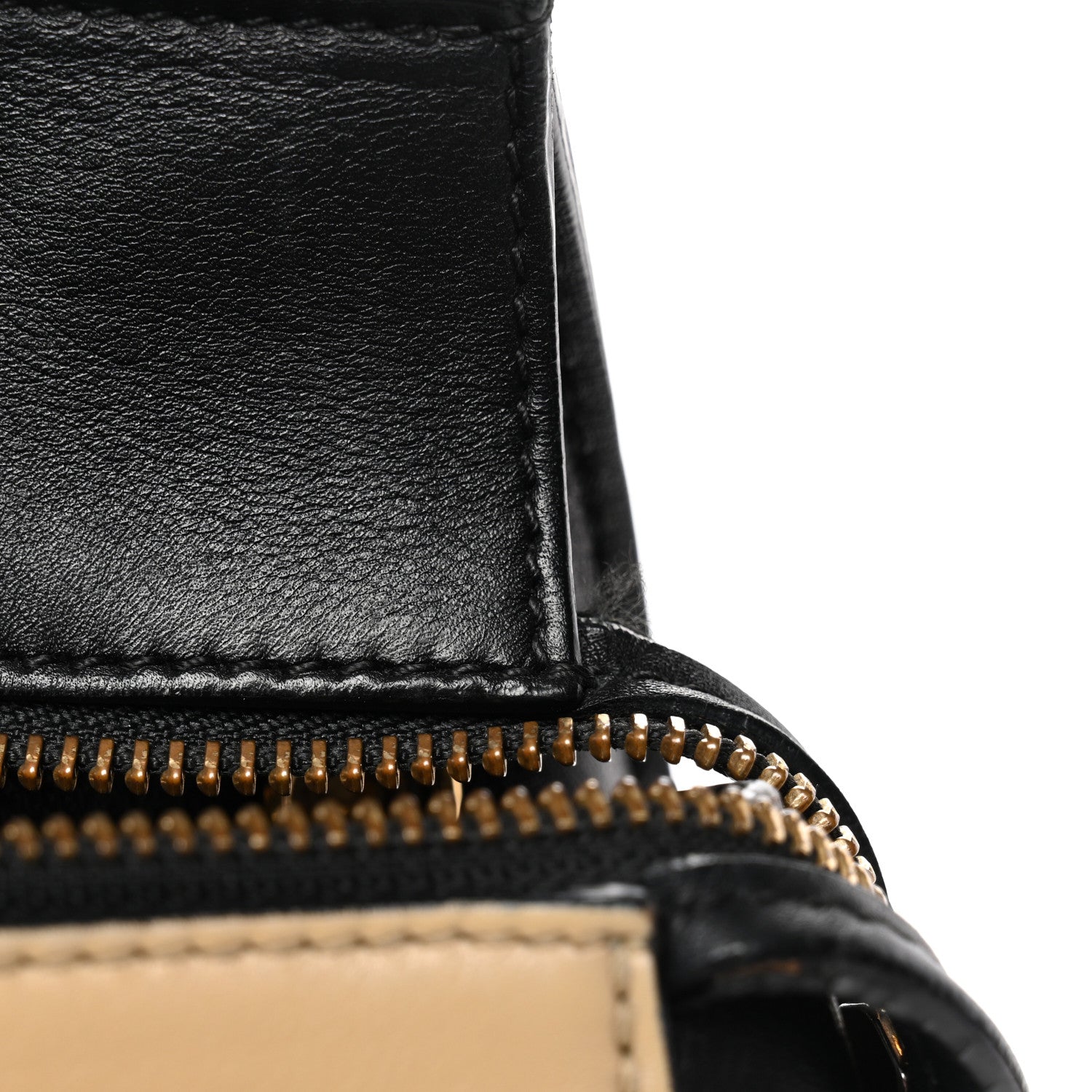 Celine Smooth Calfskin Medium Bi-Color Edge Shoulder Bag Black Beige 10 of 11