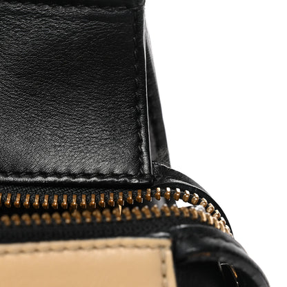 Celine Smooth Calfskin Medium Bi-Color Edge Shoulder Bag Black Beige 10 of 11